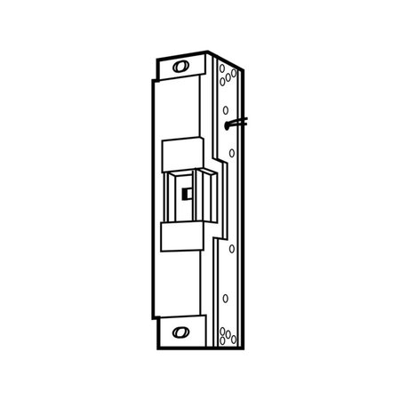 VON DUPRIN Grade 1 Electric Strike, Fail Secure Electrically Unlocked 12 VDC, For use with Rim Exit Devices o 6121 12V 32D DS-LC